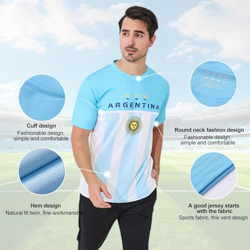 2026 Men's Soccer Jerseys for European/American/Asian/African National Team Fans Football Shirt(Iran,Large) : Clothing, Shoes & Jewelry - Image 5