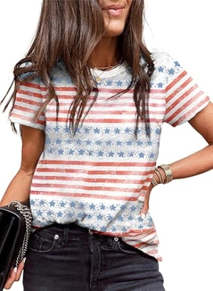 EVALESS Womens Casual Polka Dot Tops Crewneck Short Sleeve T Shirts Fashion Outfits 2026 Spring Summer Shirts